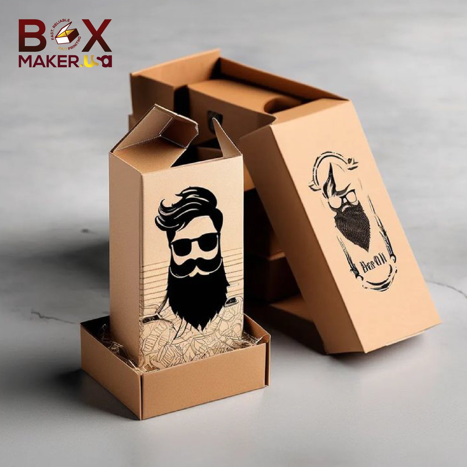 Custom Beard Oil Boxes Custom Beard Oil Boxes - Image 2
